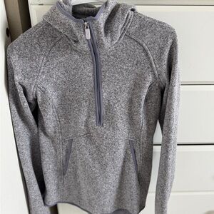 Lululemon Gray half zip pullover hoodie